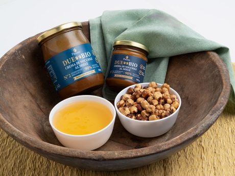DueBIO - Crema spalmabile di nocciola - miele biologico e nocciola biologica