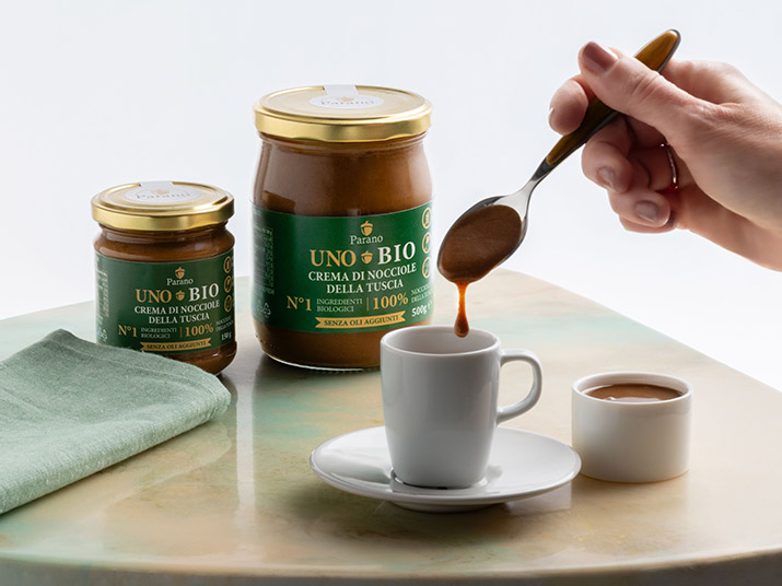 UnoBIO - Crema di nocciole per caffè
