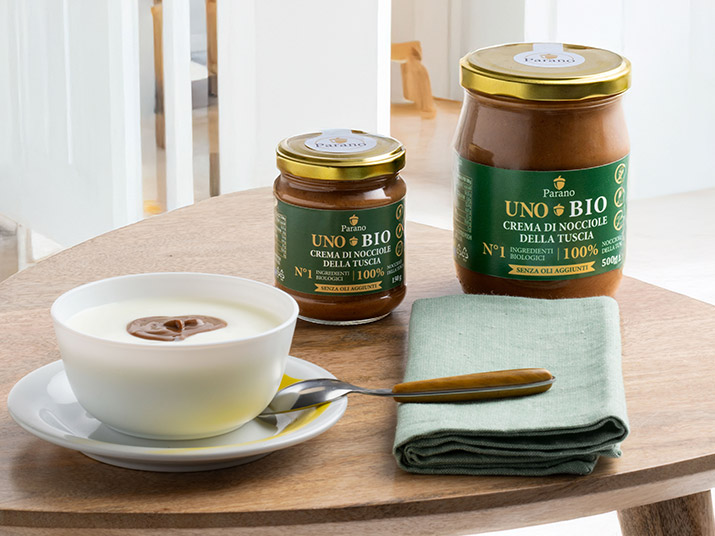 UnoBIO - Crema spalmabile di nocciole biologiche - VeganOK