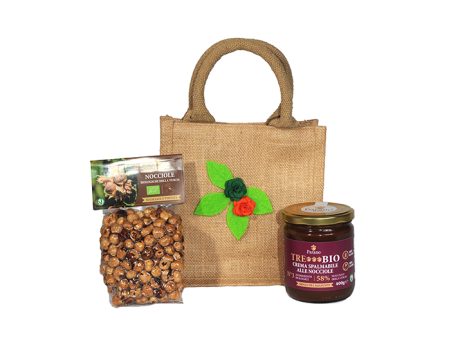 Borsa regalo piccola - crema e nocciole