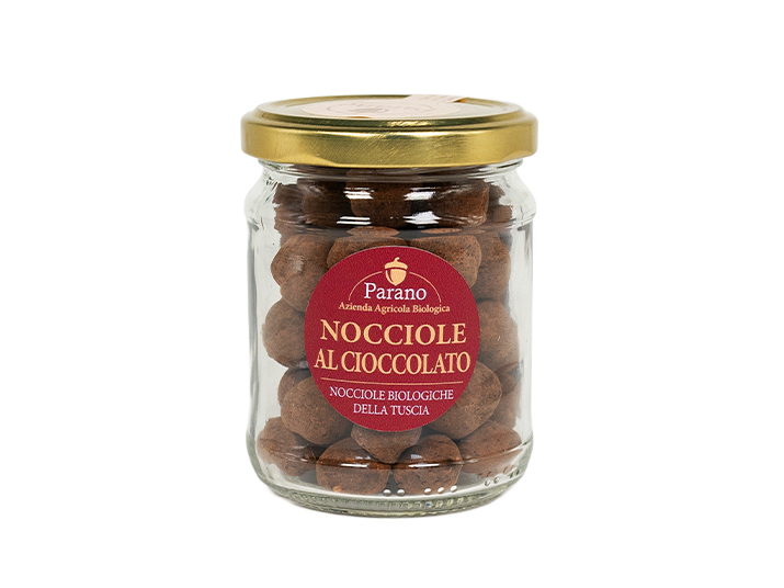 Nocciole BIO ricoperte di cioccolato fondente - Parano